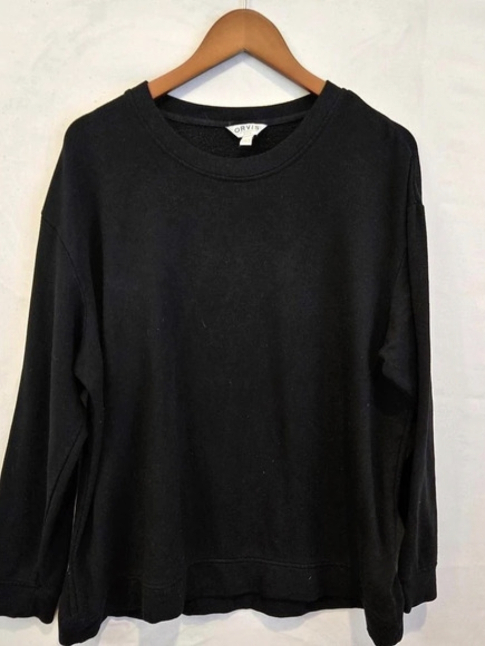 Orvis Black XL Long Sleeve Sweatshirt Like New